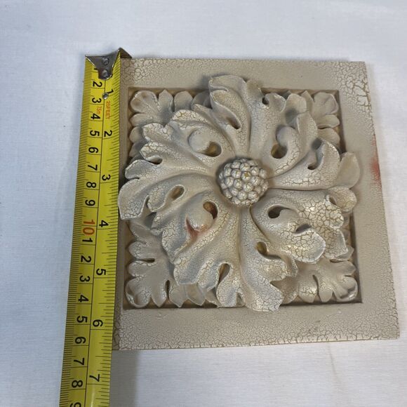 Expo Inc Floral 3D Wall Plaque Home Decor One Plaque - Picture 3 of 4